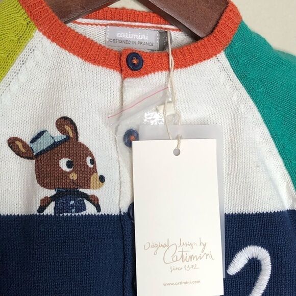Catimini Sz 3 Cardigan Sweater NWT - Picture 3 of 6